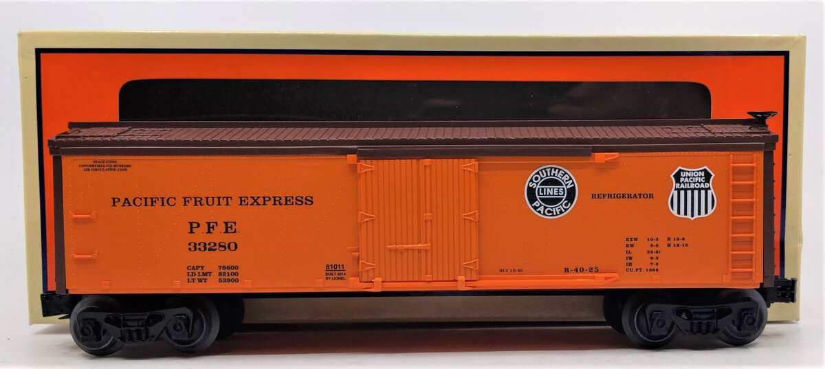 Lionel 6-81011 O Gauge Pacific Fruit Express Reefer Car #33280