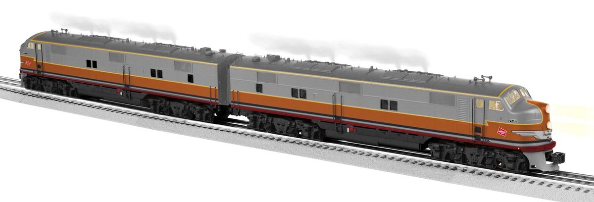 Lionel 6-82832 O Gauge Milwaukee Road E7 AA Diesel Locomotive Set w/LEGACY