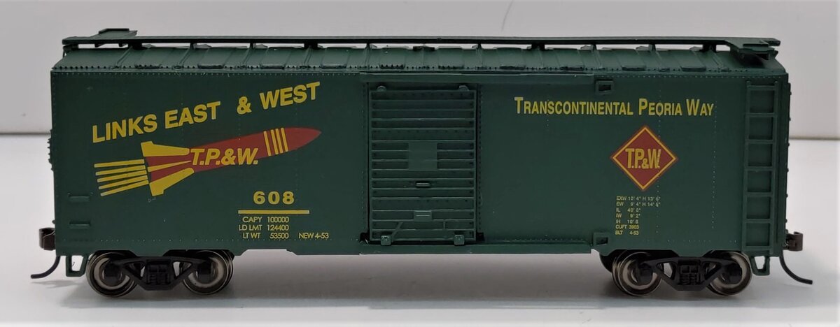 Bachmann 17032 HO Scale Toledo, Peoria & Western 40' Boxcar #608