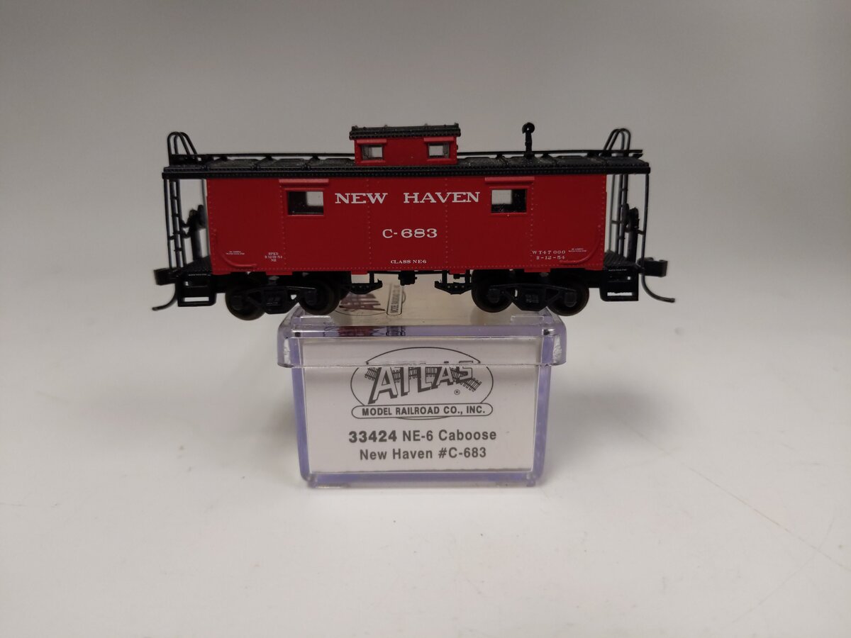 Atlas 33424 N Scale New Haven NE-6 Caboose #C683