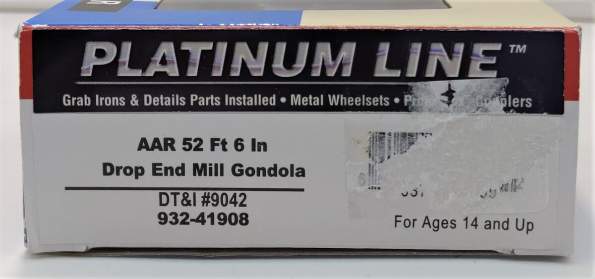 Walthers 41908 HO DT&I 52' Drop End Gondola #9042
