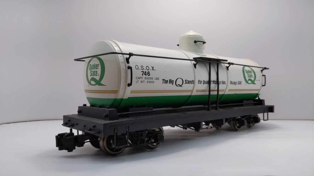 Bachmann 93436 G Scale Quaker State Single Dome Tank Car