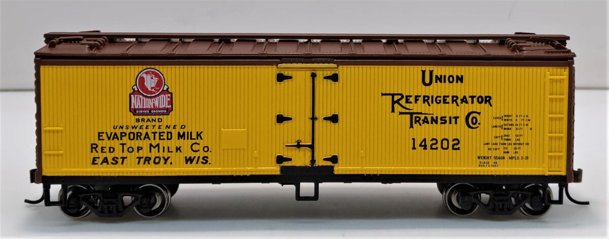 Roundhouse 85449 HO Scale Nationwide Milk 40' Wood Reefer #14202