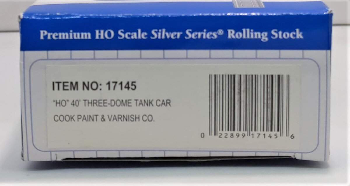Bachmann 17145 HO Cook Paint & Varnish Co. CPVX 101 40' 3-Dome Tank Car