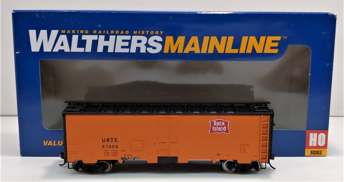 Walthers 910-3510 HO Rock Island URTX 40' Steel Meat Reefer RTR #67003