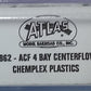 Atlas 3962 N Scale Chemplex Plastics 4-Bay Hopper