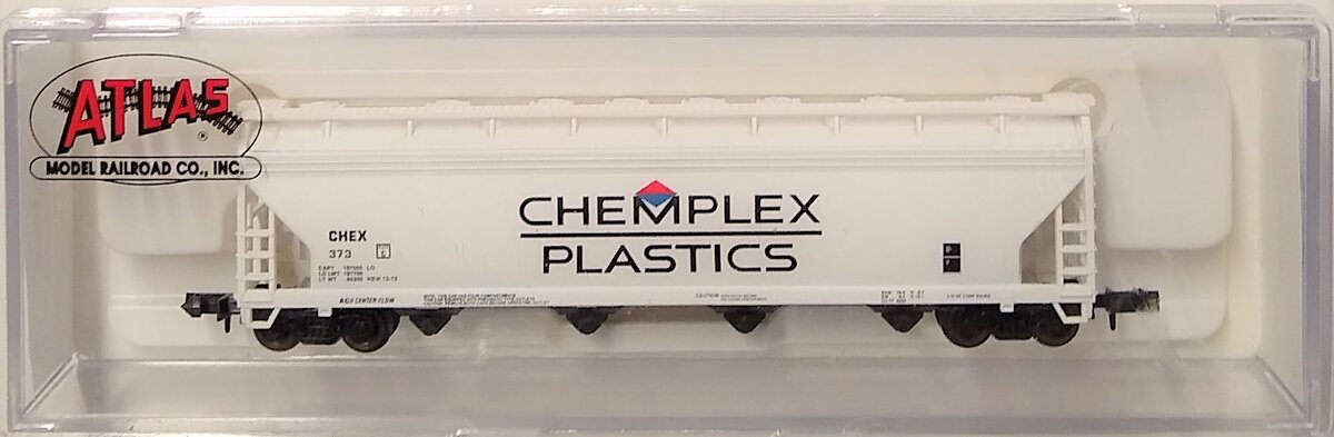 Atlas 3962 N Scale Chemplex Plastics 4-Bay Hopper