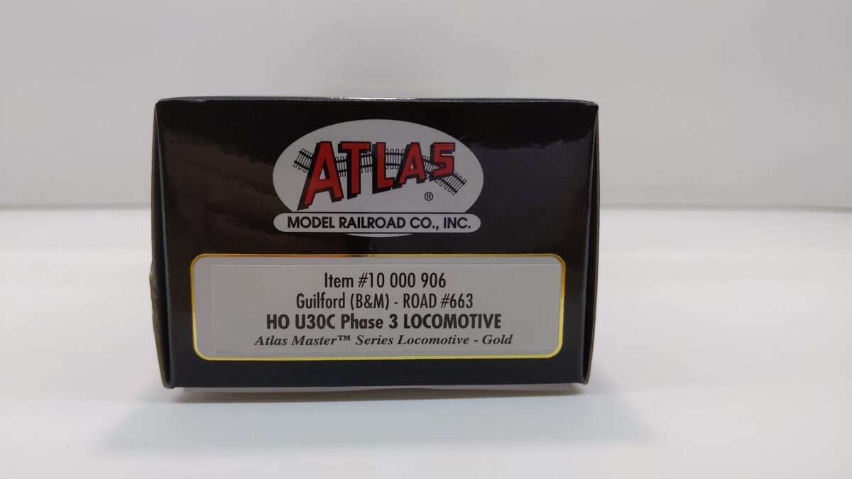 Atlas 10000906 HO Guilford/B&M U30C Phase III Diesel w/DCC & Sound #663