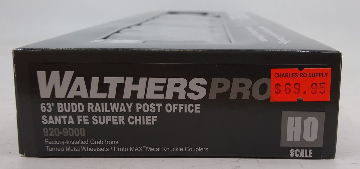 Walthers 920-9000 HO ATSF 63' Budd Railway Post Office Santa Fe Super Chief