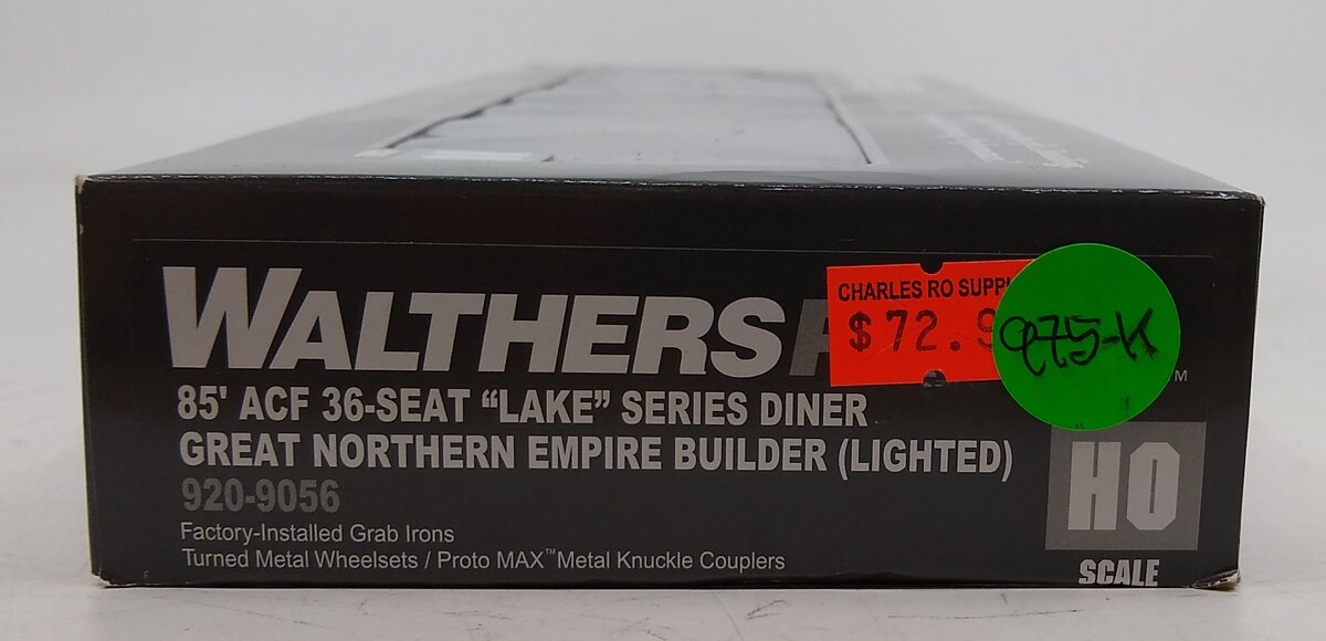 Walthers 920-9056 HO GN Empire Builder 85' ACF 36-Seat Lake Series Diner Lighted