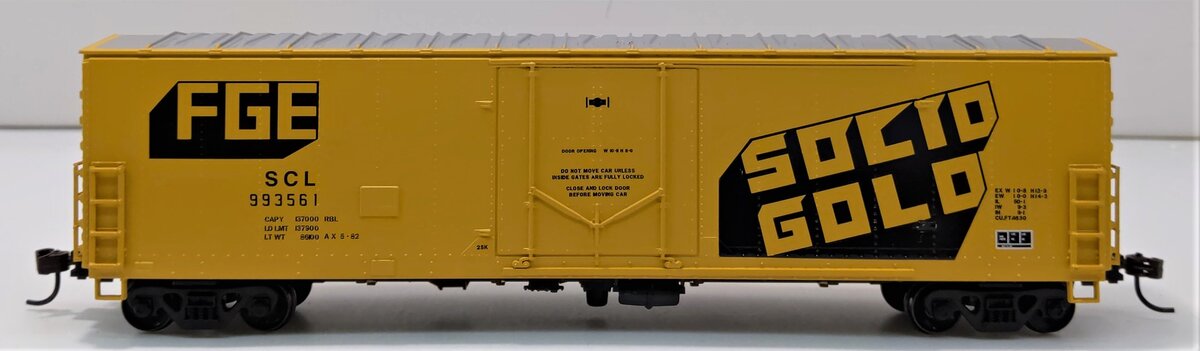 Athearn 91252 HO Scale FGE-SCL 50' Plug Door Youngstown Boxcar #993561