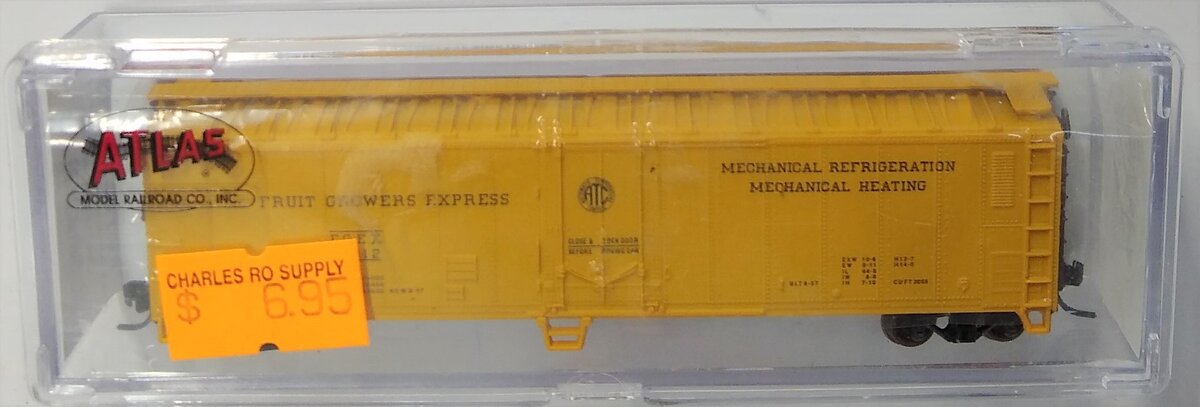 Atlas 36714 N Scale Union Pacific Fruit Express FGE 50' Reefer #10012