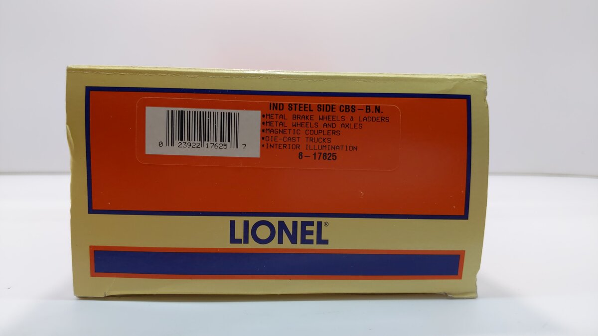 Lionel 6-17625 O Gauge Burlington Northern Illuminated Caboose #10420