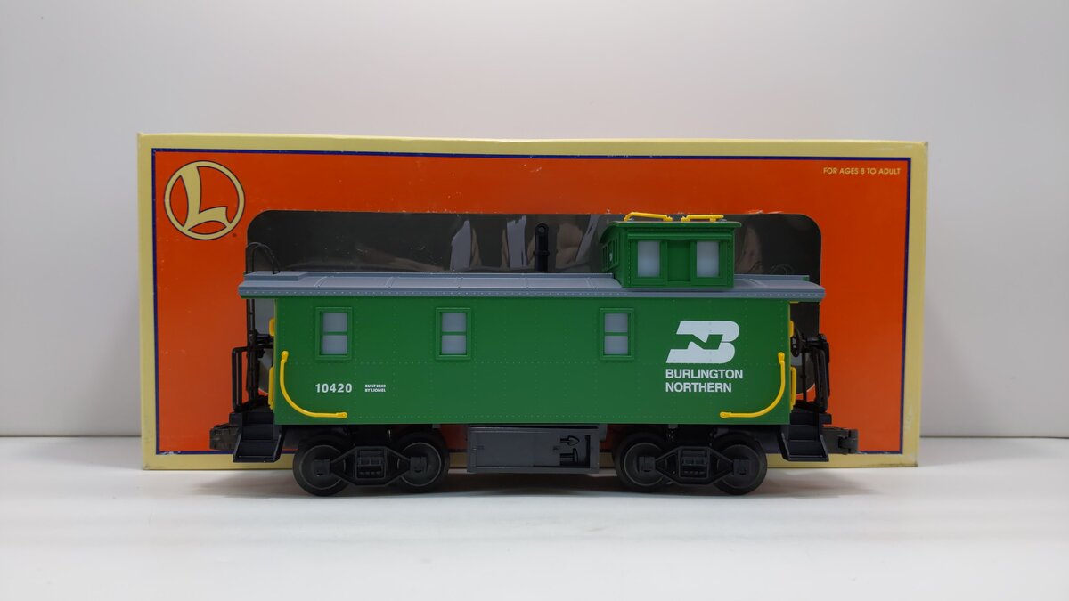 Lionel 6-17625 O Gauge Burlington Northern Illuminated Caboose #10420