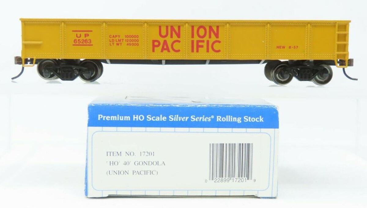 Bachmann 17201 HO Union Pacific 40' Gondola (yellow, red)