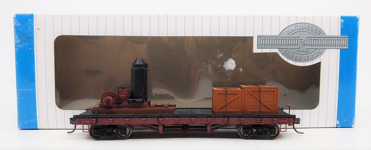 Bachmann 18301 HO ACF Non-Operating Log Car with Log Skidder & Crates