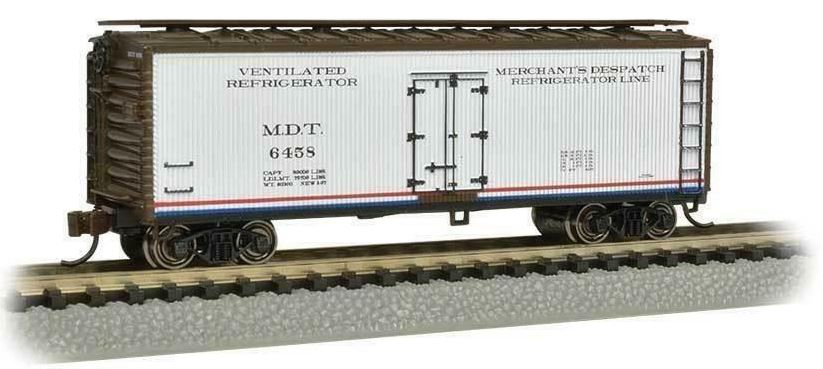 Bachmann 19801 HO Merchant's Despatch 40' Wood-Side Refrigerated Box Car #6458