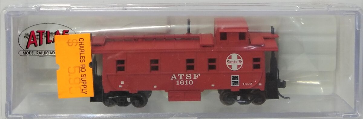 Atlas 35634 N Scale Santa Fe Cupola Caboose #1610