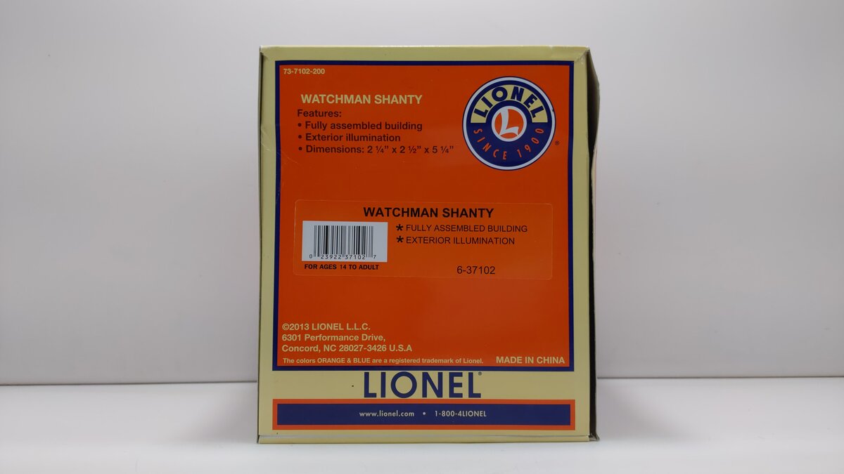 Lionel 6-37102 O Watchman Shanty