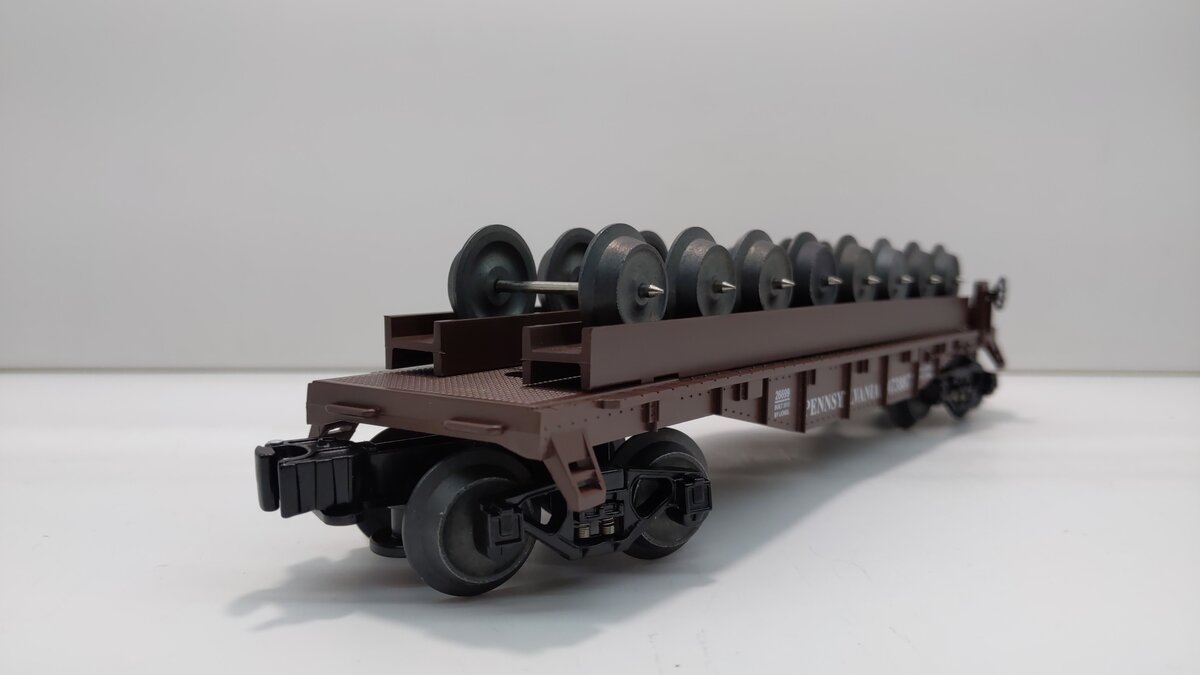 Lionel 6-26699 O Pennsylvania Flatcar with Wheel Load