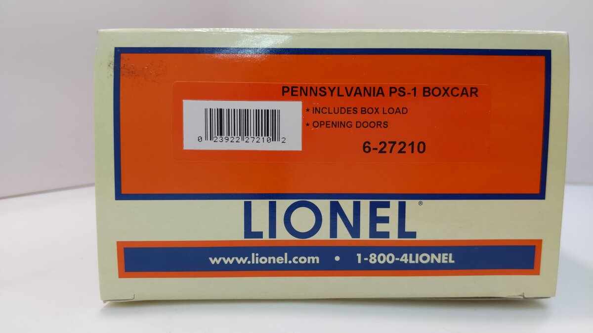 Lionel 6-27210 O Gauge Pennsylvania Railroad PS-1 Box Car #47009