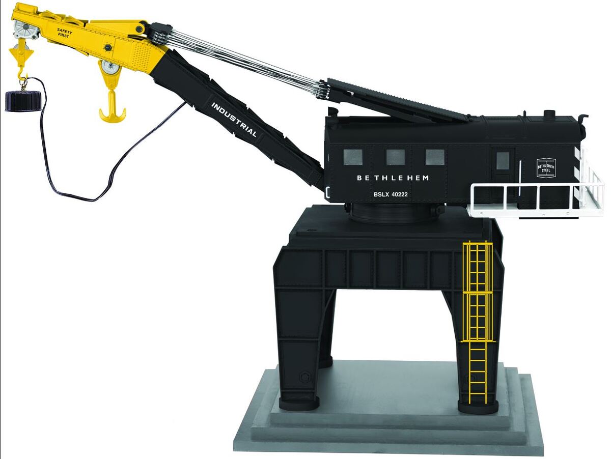 Lionel 6-82055 O Gauge Bethlehem Steel Command Control Trackside Crane w LEGACY