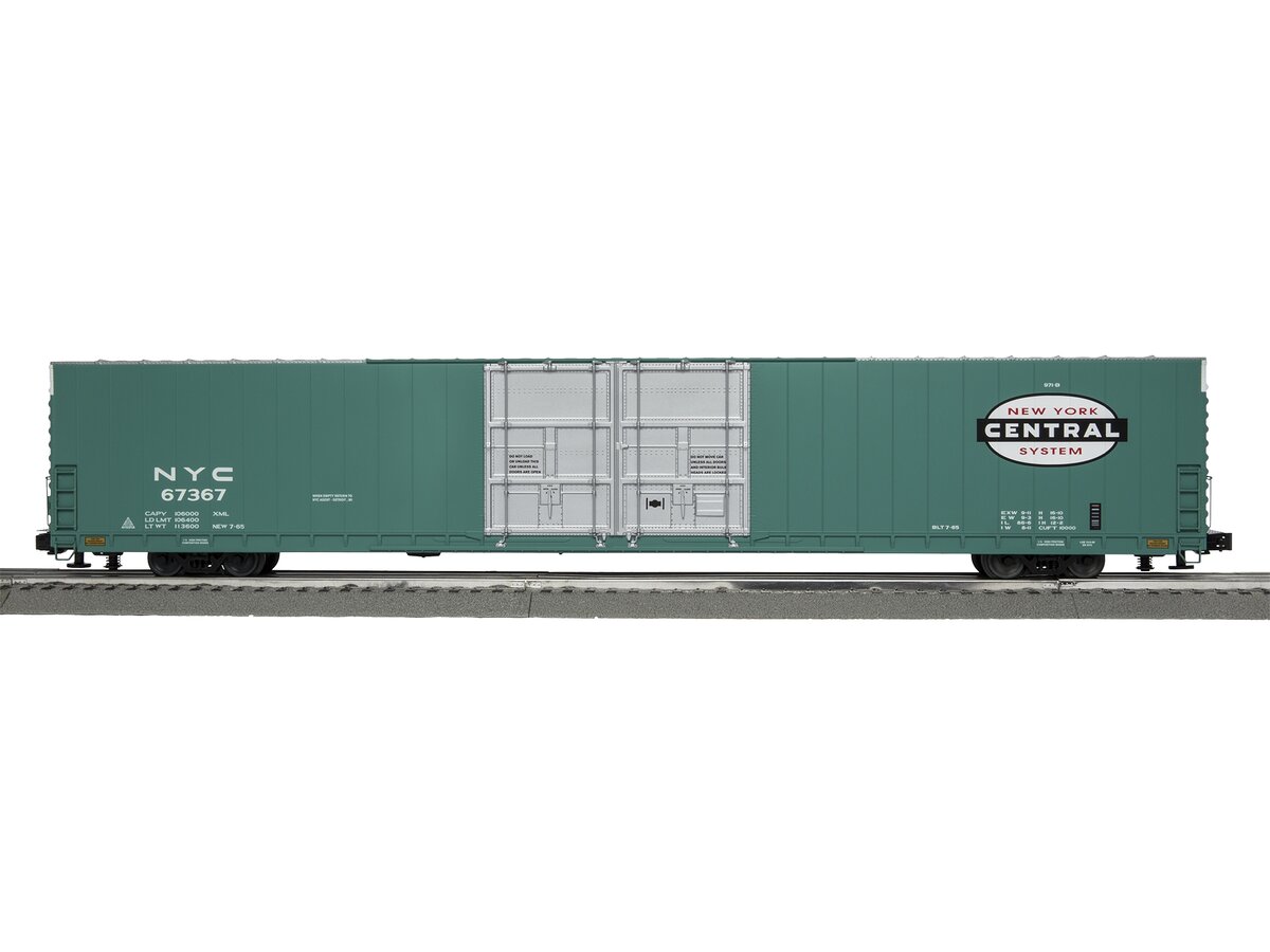 Lionel 6-81707 O Scale New York Central 86' Hi-Cube Boxcar (Set of 2)