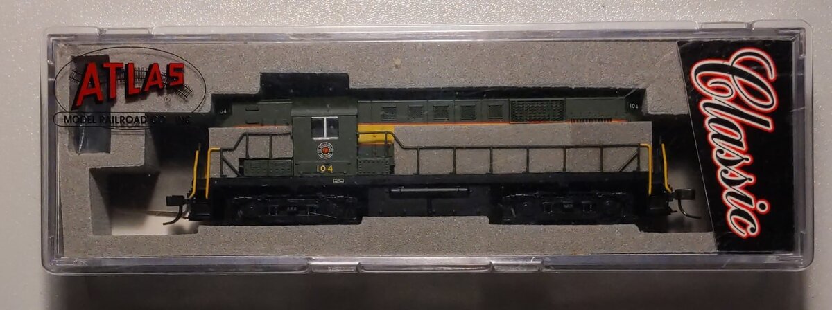 Atlas 42654 N Scale Seaboard Air Line RS-11 Diesel Locomotive #104