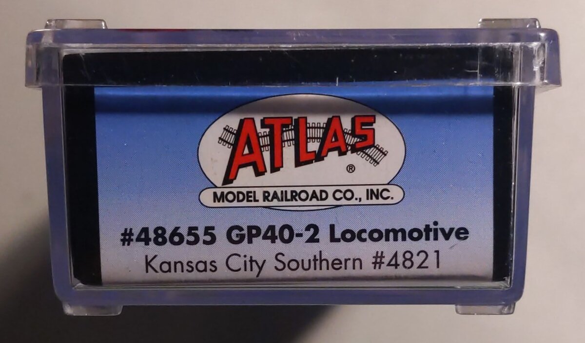 Atlas 48655 N Scale Kansas City Southern GP40-2 Diesel Locomotive #4821