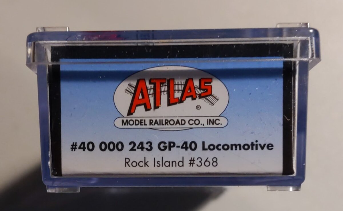 Atlas 40000243 N Scale Rock Island GP-40 Diesel Locomotive #368