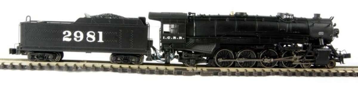 Bachmann 82515 N Scale IC USRA Heavy 4-8-2 Steam Locomotive & Tender w/DCC #2981