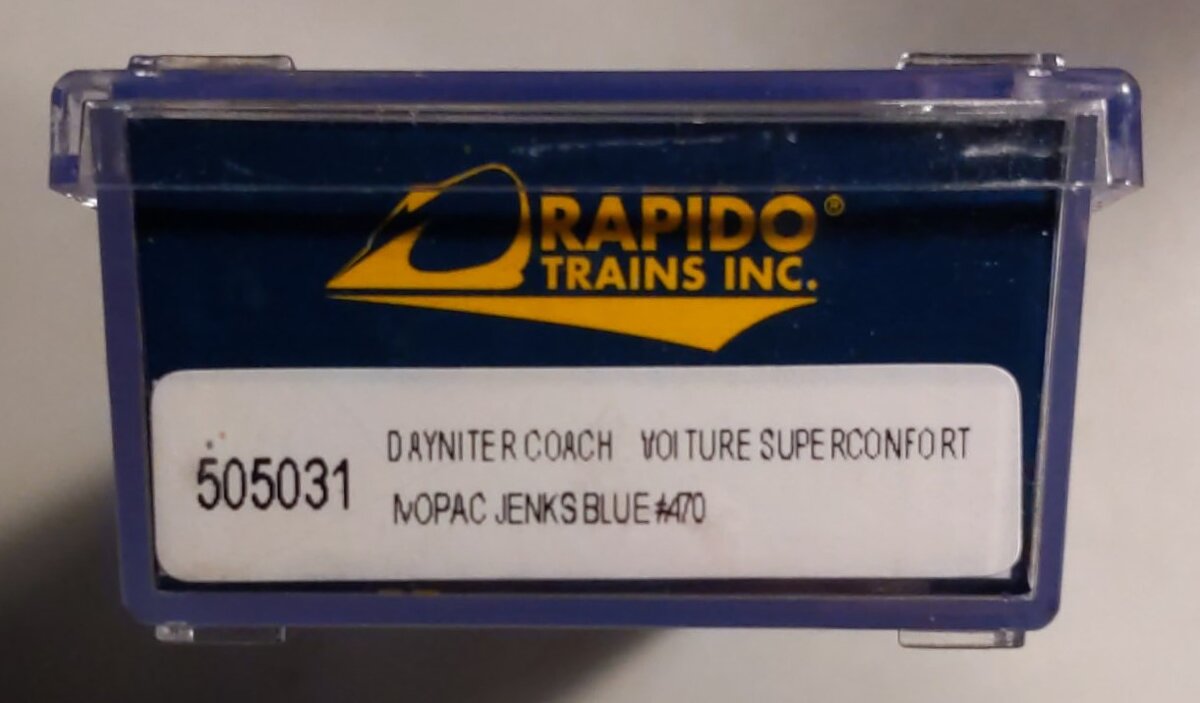 Rapido Trains 505031 N Scale Missouri Pacific Dayniter Leg-Rest Coach #470