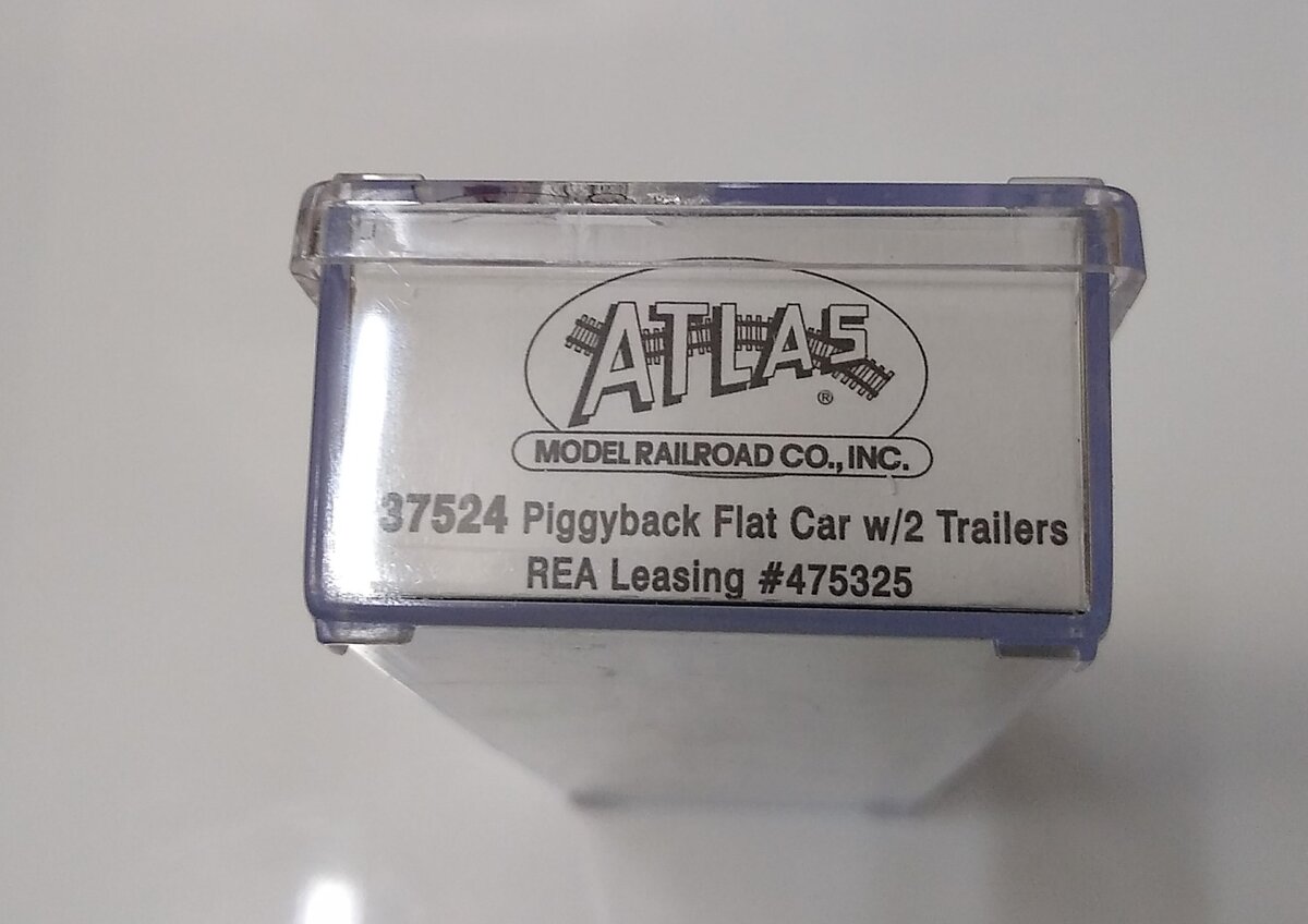 Atlas 37524 N Scale REA 50' Flat w/2 Trailers #475325