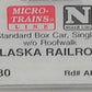 Micro-Trains 07700030 N Scale Alaska Railroad 50' Single Door Boxcar #8019