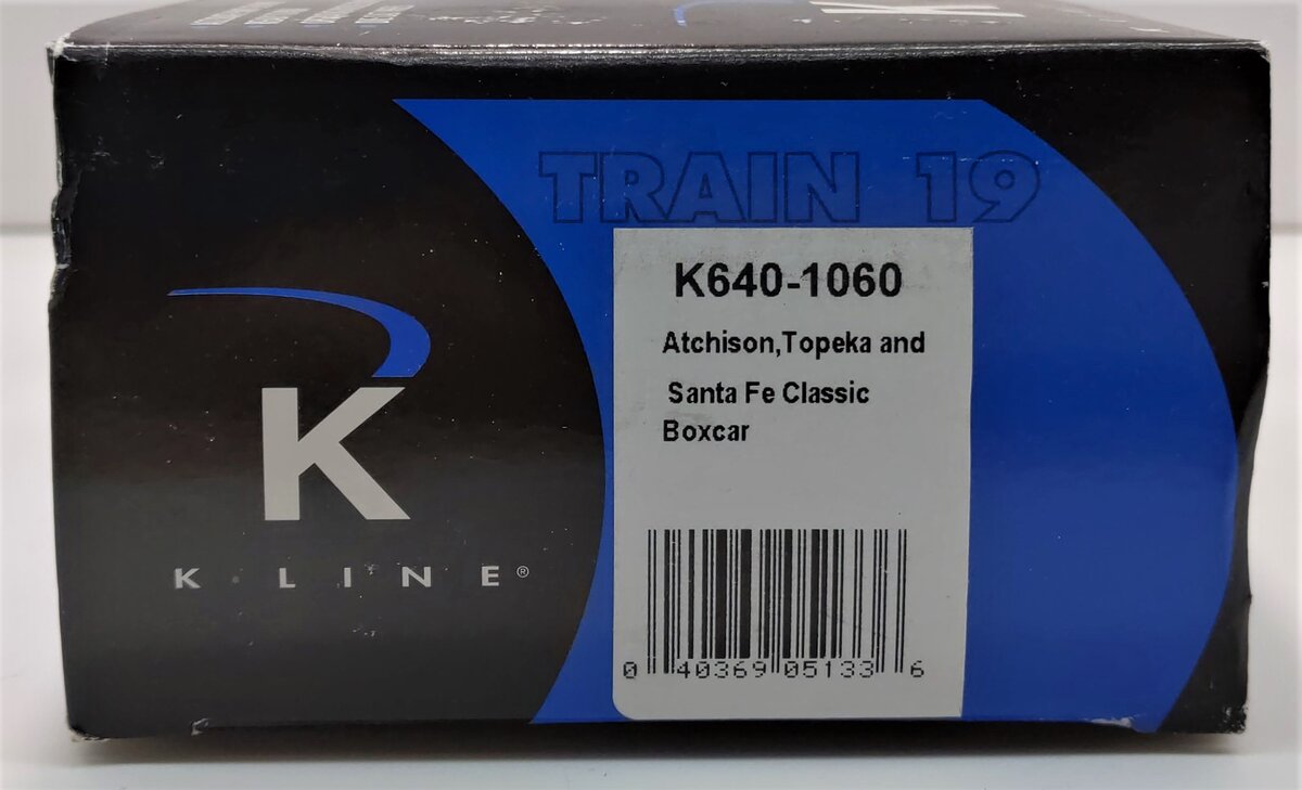 K-Line K640-1060 O Gauge Atchison, Topeka & Santa Fe Boxcar