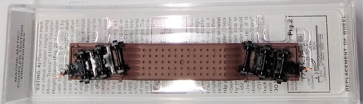 Micro-Trains 10900040 N ATSF Heavyweight Depressed Center Flatcar #90000