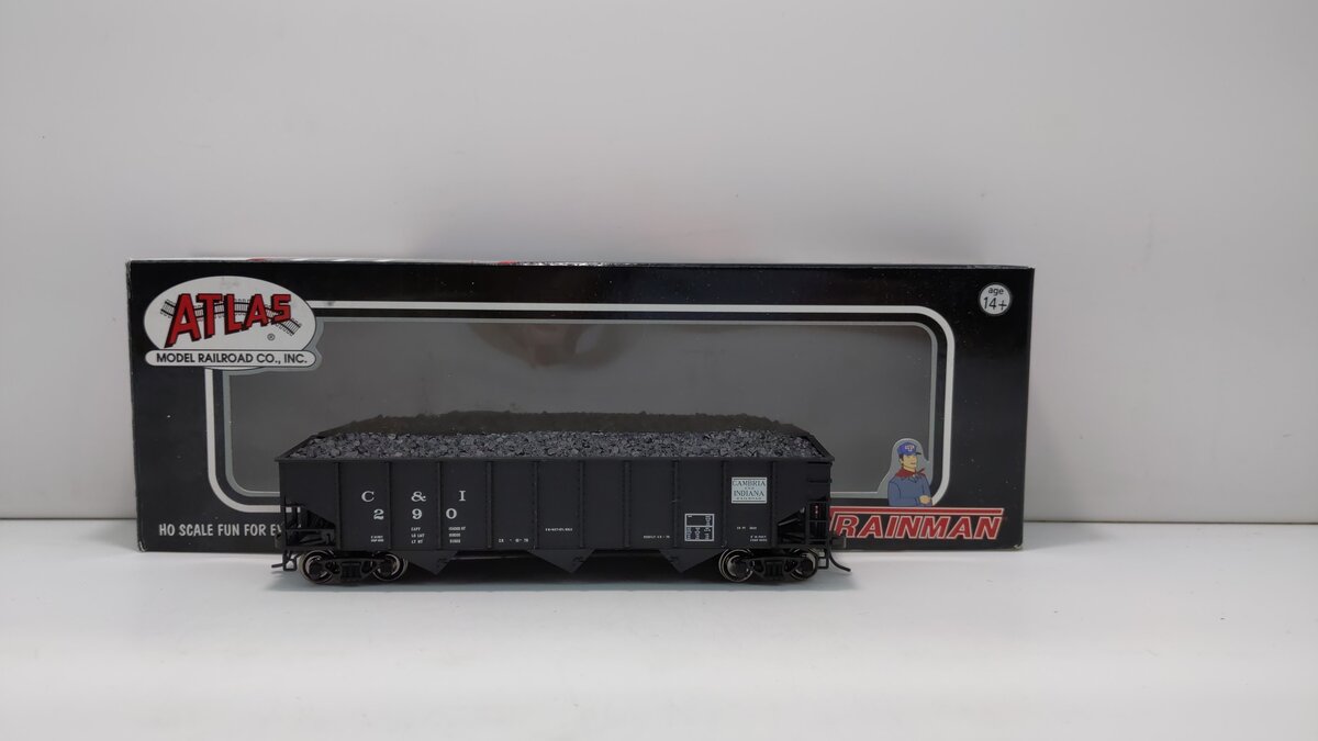 Atlas 1390 HO Cambria & Indiana 70 Ton 3-Bay Hopper #290