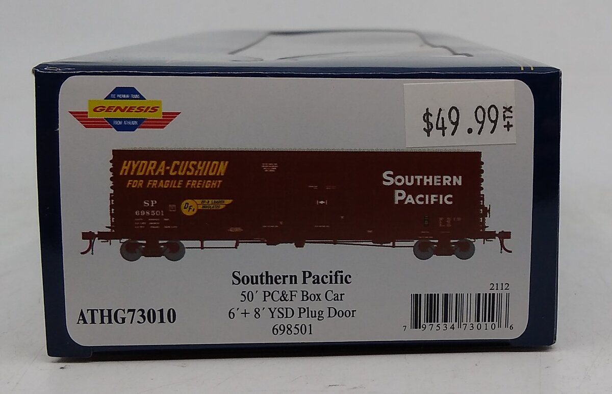 Athearn G73010 HO Southern Pacific 50" PC&F 8" & 6" Box Car #698501