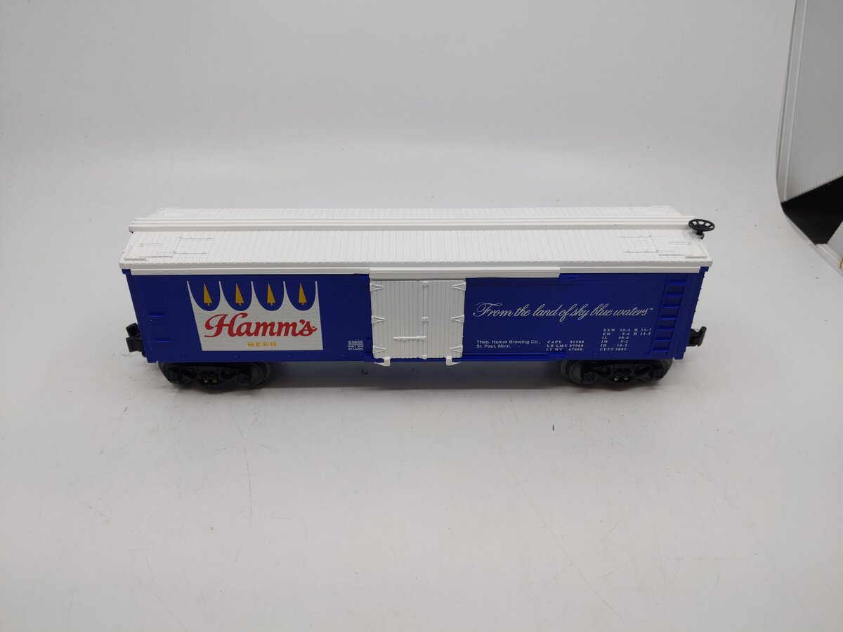 Lionel 6-83655 O Hamm's Beer Reefer w/Operating Doors