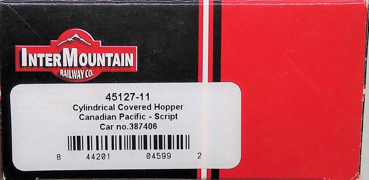 InterMountain 45127-11 Canadian Pacific Cylindrical Covered Hopper #387406