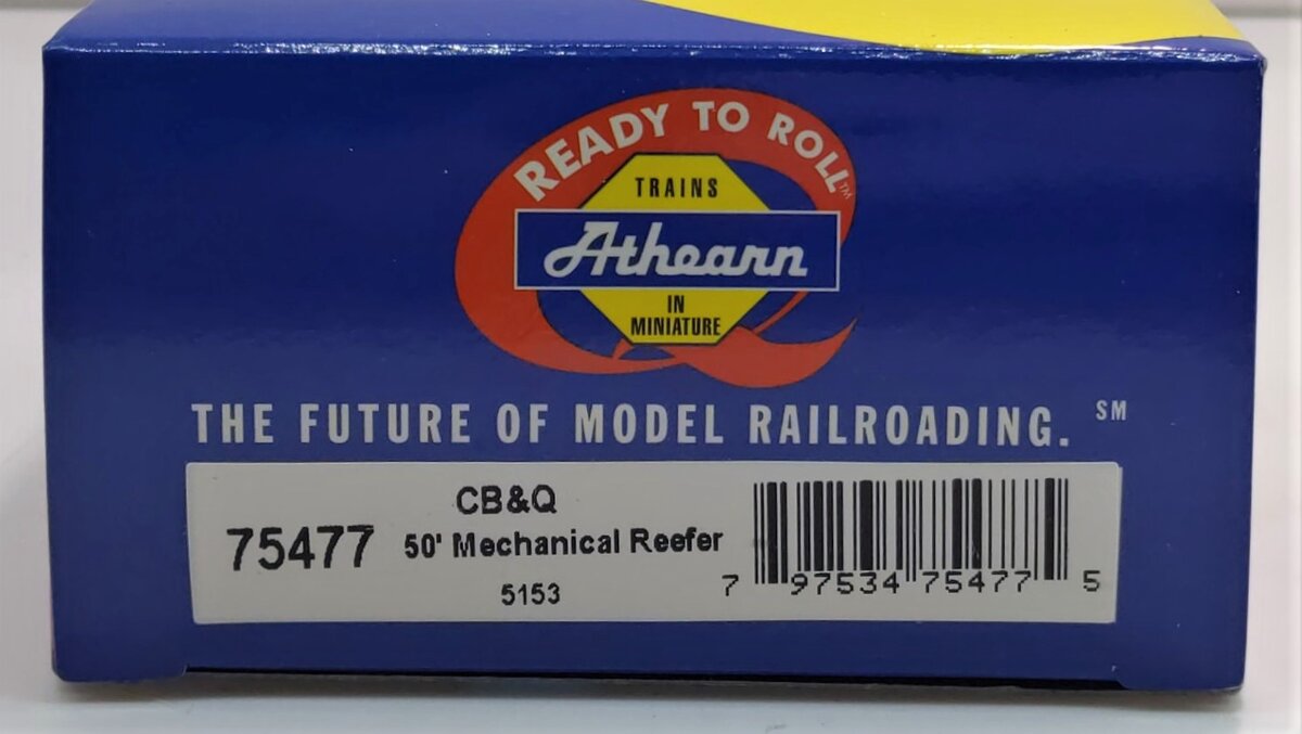 Athearn 75477 HO CB&Q 50' Mechanical Reefer #5153