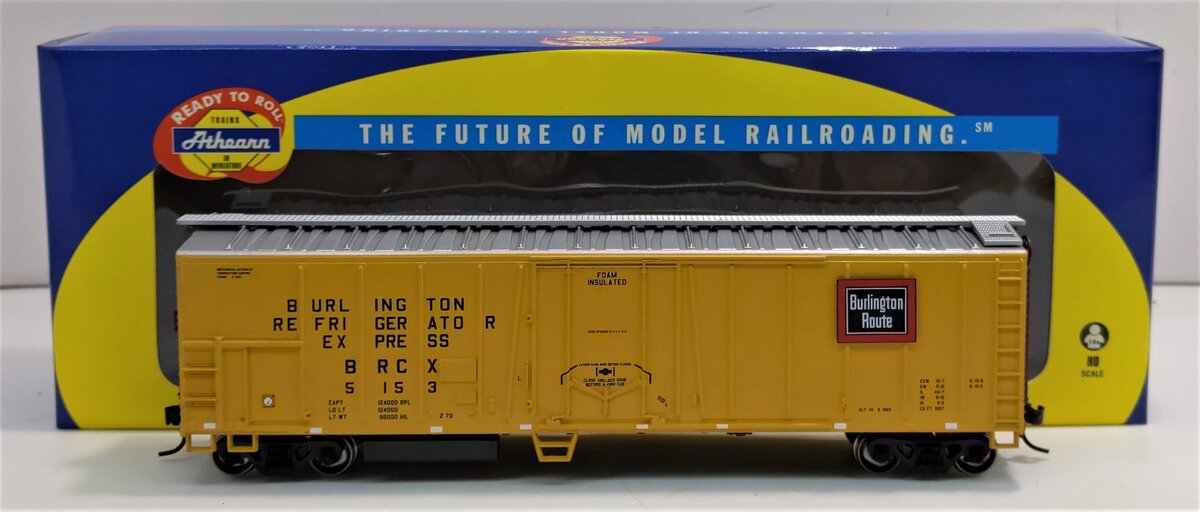 Athearn 75477 HO CB&Q 50' Mechanical Reefer #5153