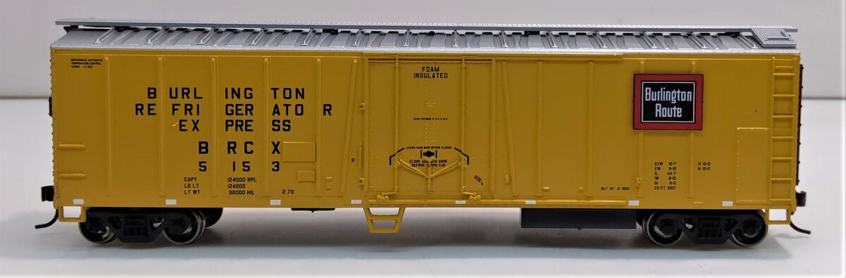Athearn 75477 HO CB&Q 50' Mechanical Reefer #5153