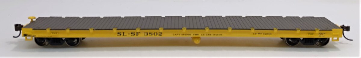 Athearn 92675 HO Frisco 60' Ready-to-Run Flat Car #3802