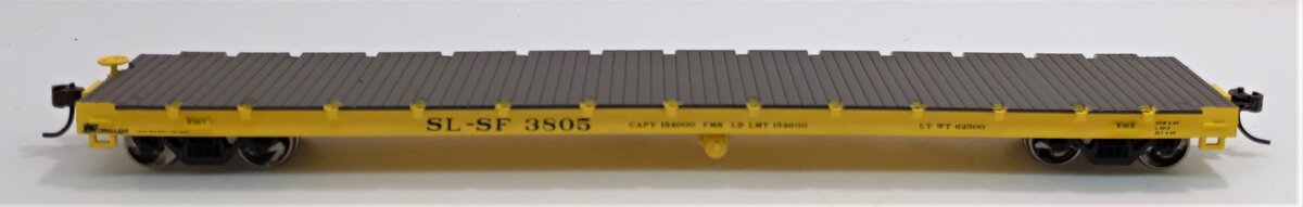 Athearn 92676 HO Frisco 60' Ready-to-Run Flat Car #3805