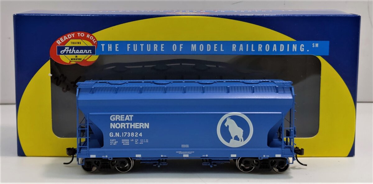 Athearn 93925 HO Scale Great Northern ACF 2970 2-Bay Hopper #173824