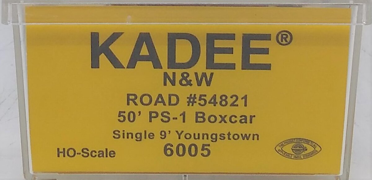 Kadee 6005 HO Norfolk & Western 50' PS-1 Boxcar #54821