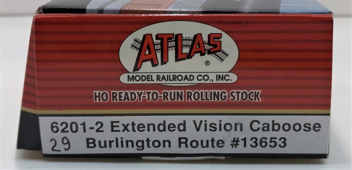Atlas 6201-2 HO Burlington Route Extended Vision Caboose #13653