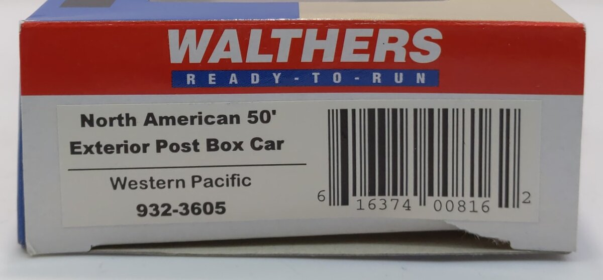 Walthers 932-3605 HO Scale WP North American 50' Exterior Post Boxcar #60530
