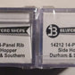 Bluford Shops 14212 N Durham & Southern 14-Panel 70 Ton 3-Bay Hopper 2-Pack